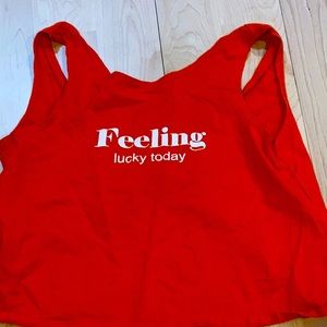 Feeling lucky today tank top